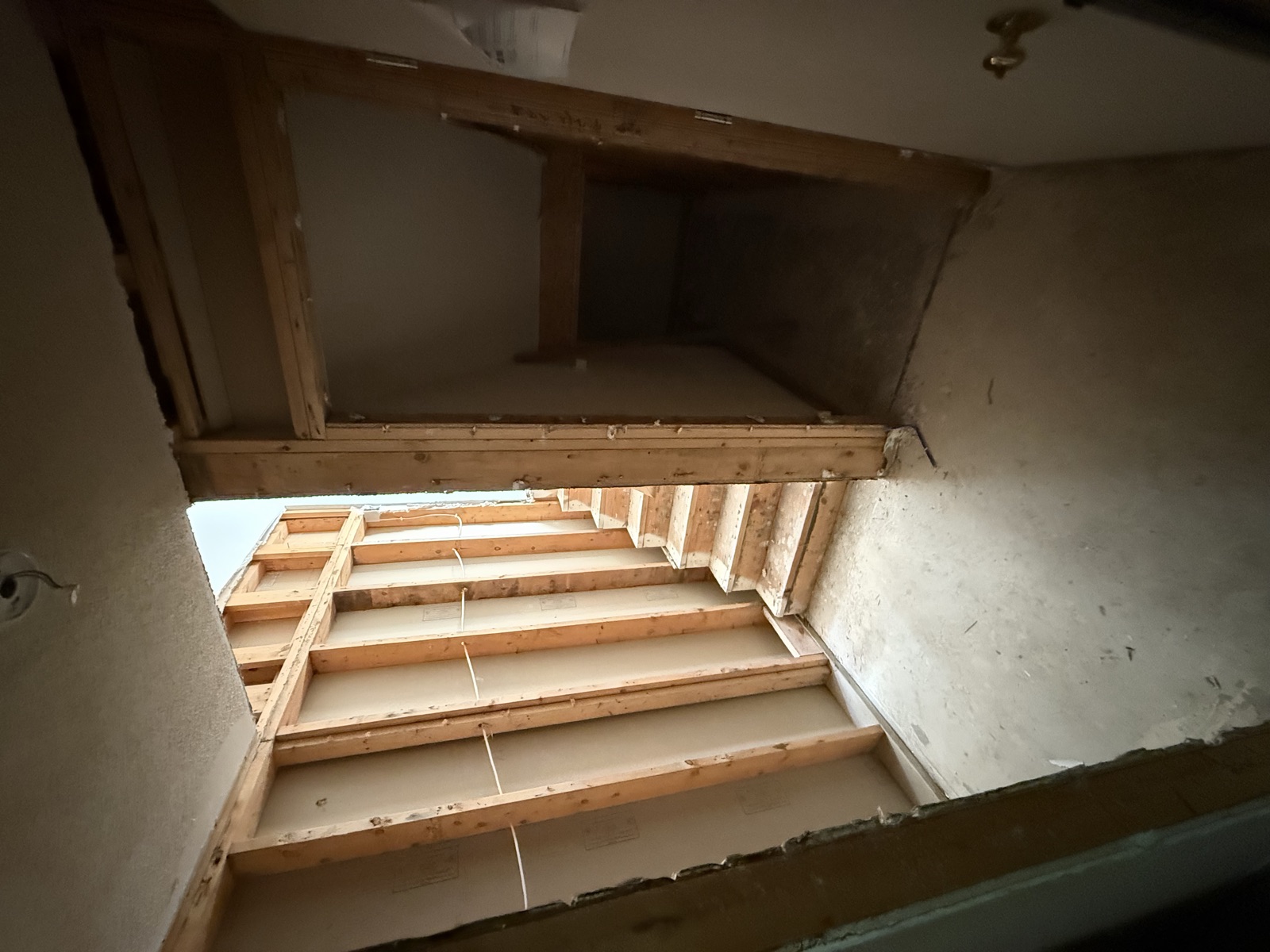 Interior framing during the remodel